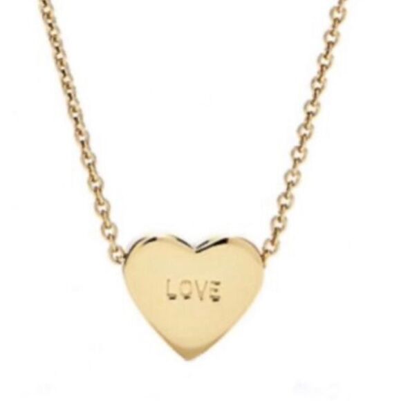 Kate Spade Dear Valentine 17” Necklace Gold - Picture 1 of 5